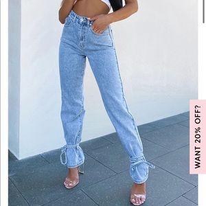 White Fox Boutique “Hard to Believe” Straight Leg Denim Jeans